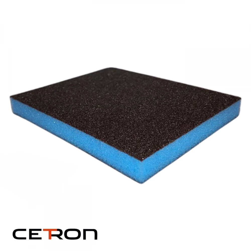 CETRON SPONGE Р180 блок шлифовальный двухсторонний (губка), 98 х 120 мм