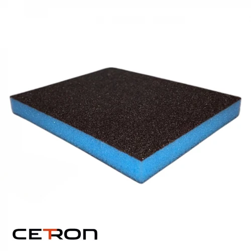 CETRON SPONGE Р120 блок шлифовальный двухсторонний (губка), 98 х 120 мм